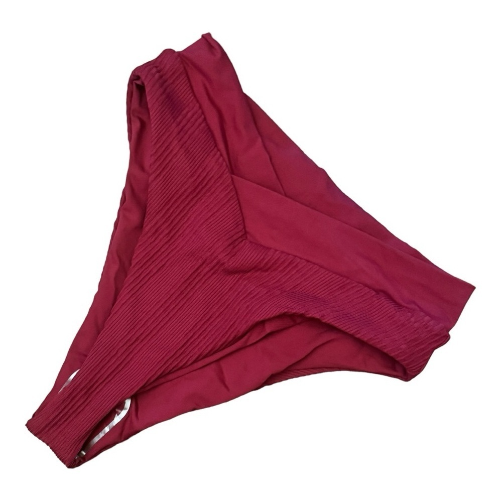 L‎ Space Ribbed Bitsy Cut Bikini Bottom nwot